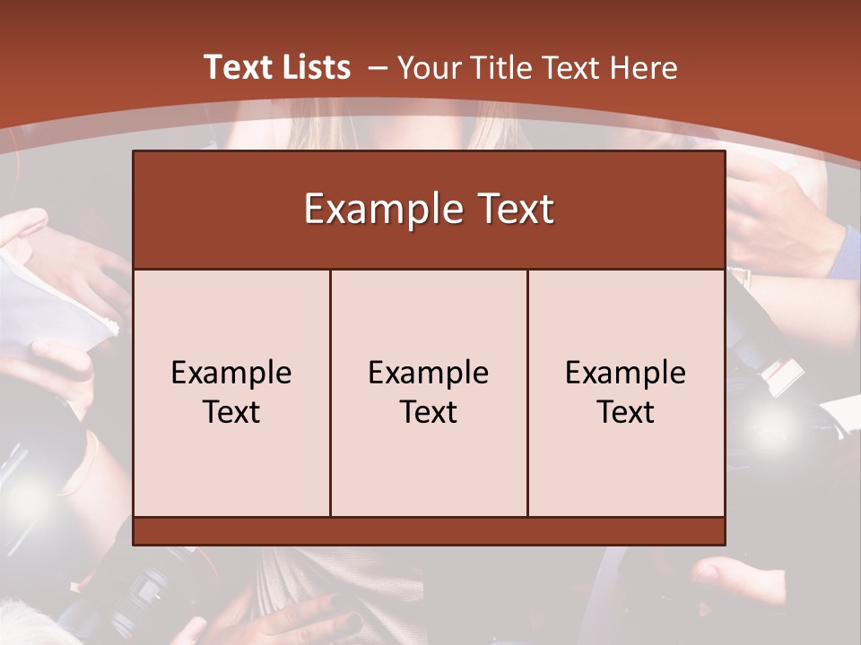 Woman People Photographer PowerPoint Template