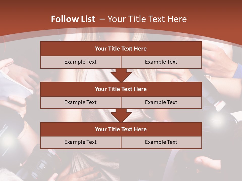 Woman People Photographer PowerPoint Template