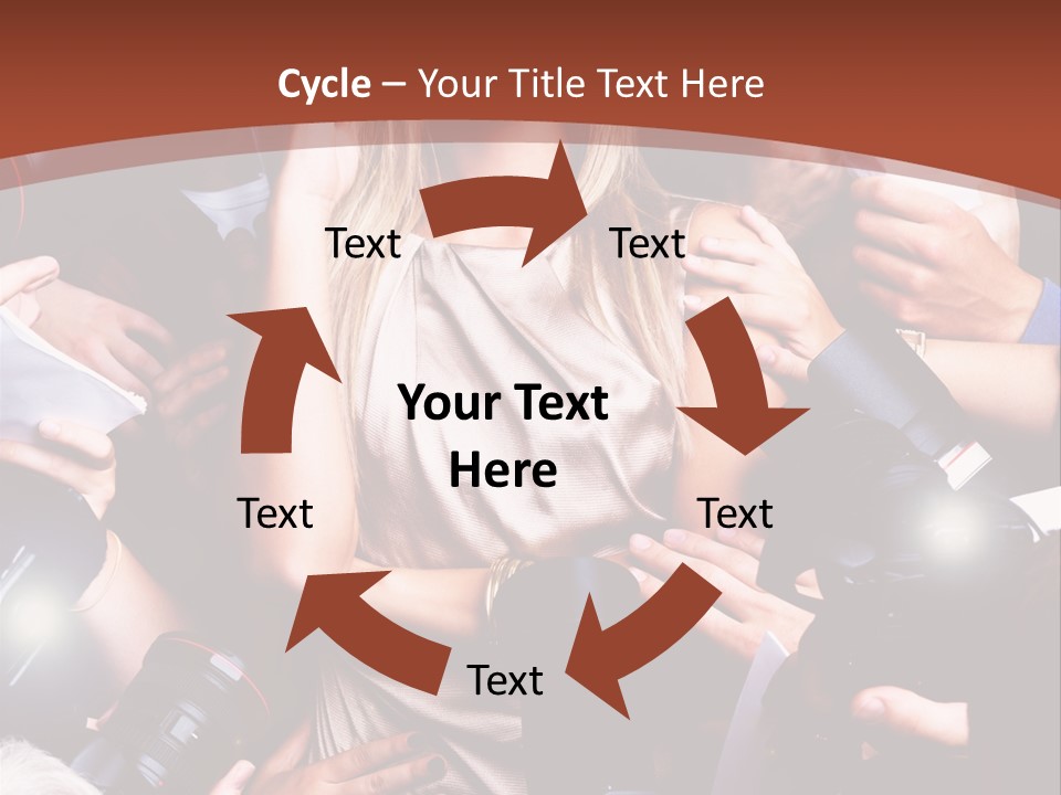 Woman People Photographer PowerPoint Template