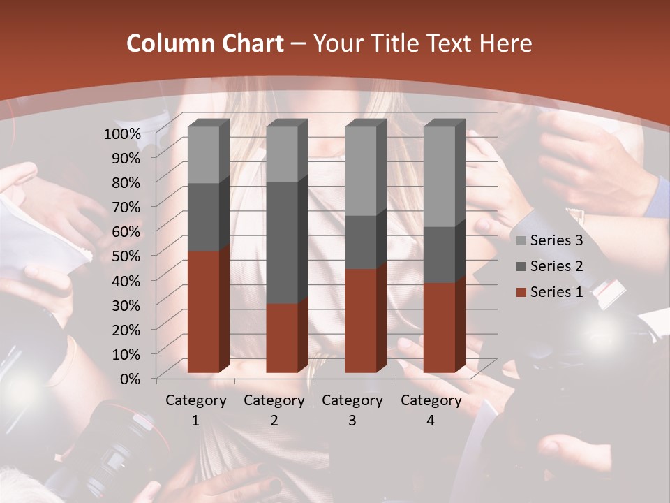 Woman People Photographer PowerPoint Template