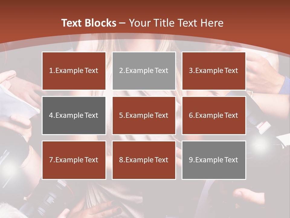 Woman People Photographer PowerPoint Template