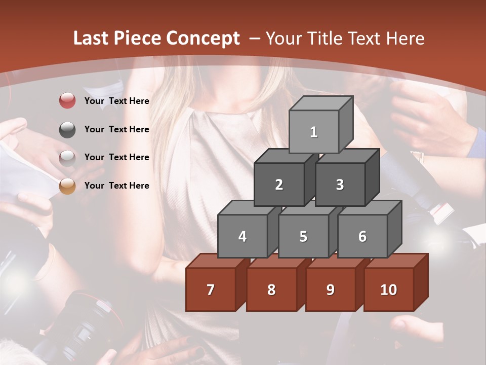 Woman People Photographer PowerPoint Template