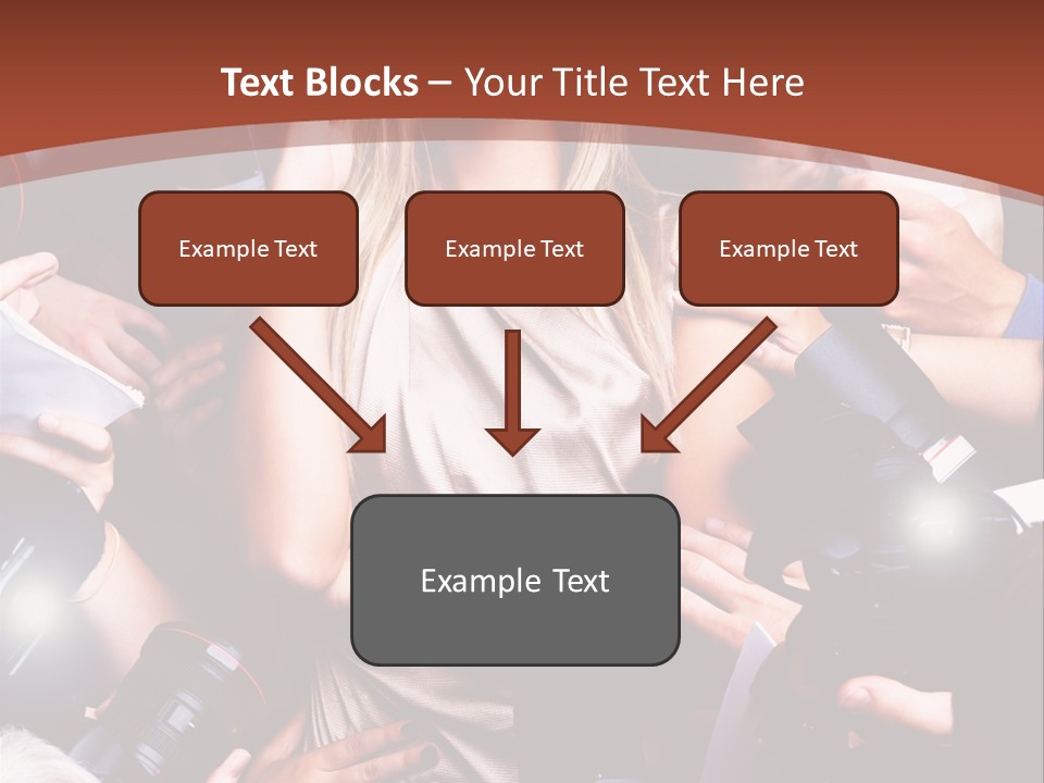 Woman People Photographer PowerPoint Template