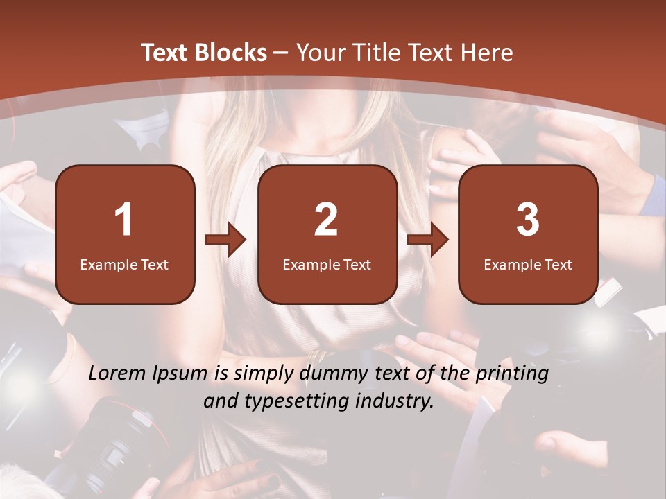 Woman People Photographer PowerPoint Template