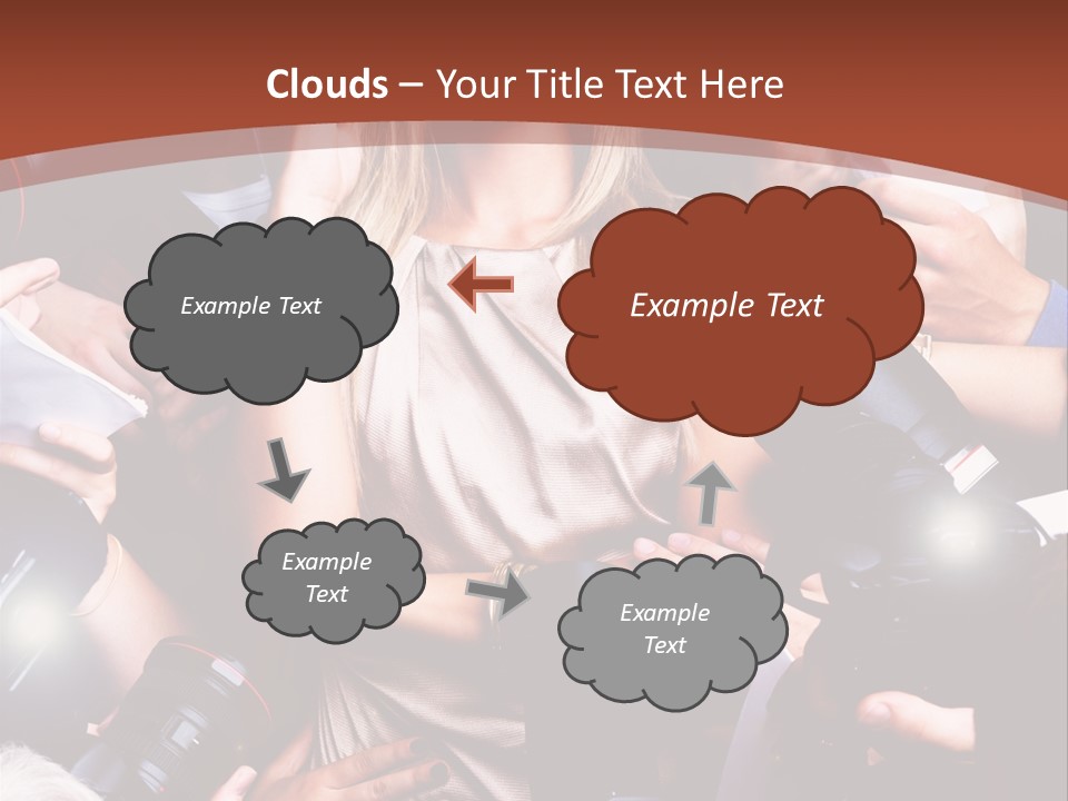 Woman People Photographer PowerPoint Template