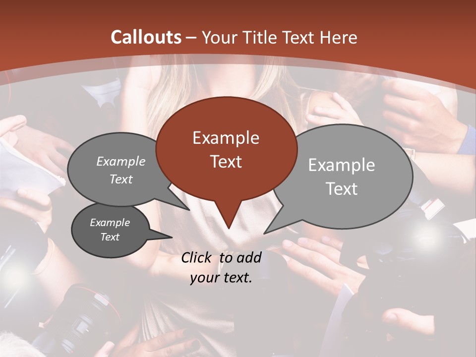 Woman People Photographer PowerPoint Template