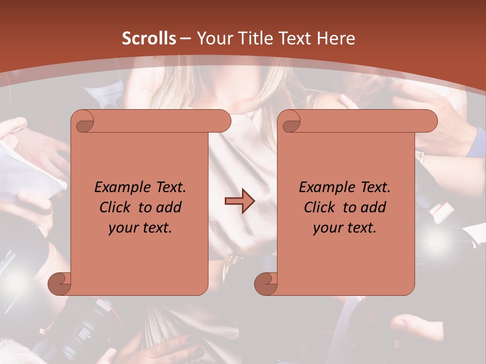 Woman People Photographer PowerPoint Template