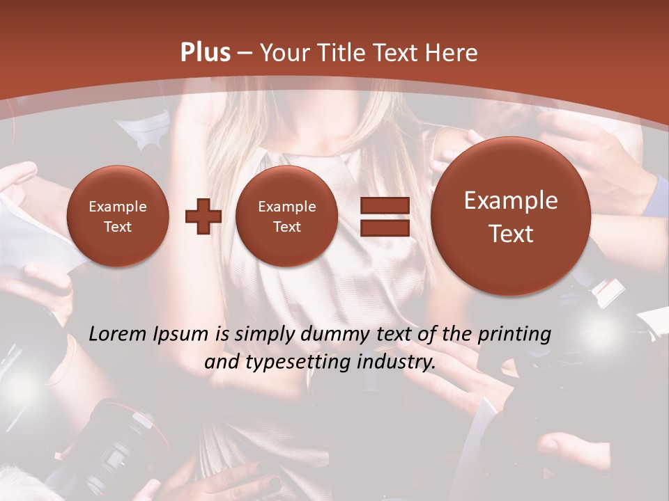 Woman People Photographer PowerPoint Template