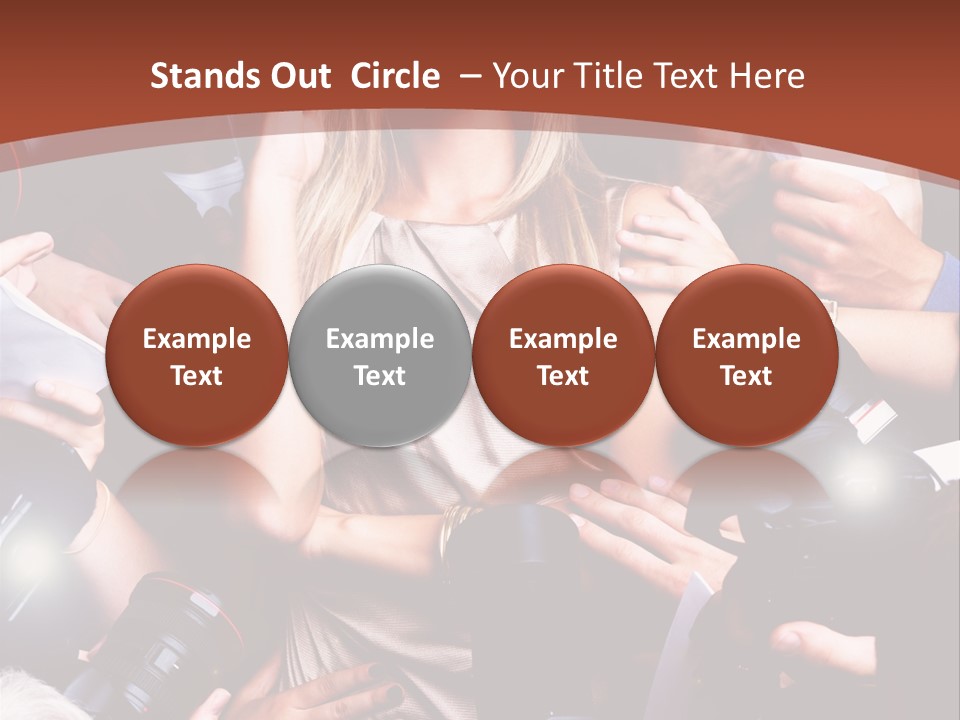 Woman People Photographer PowerPoint Template