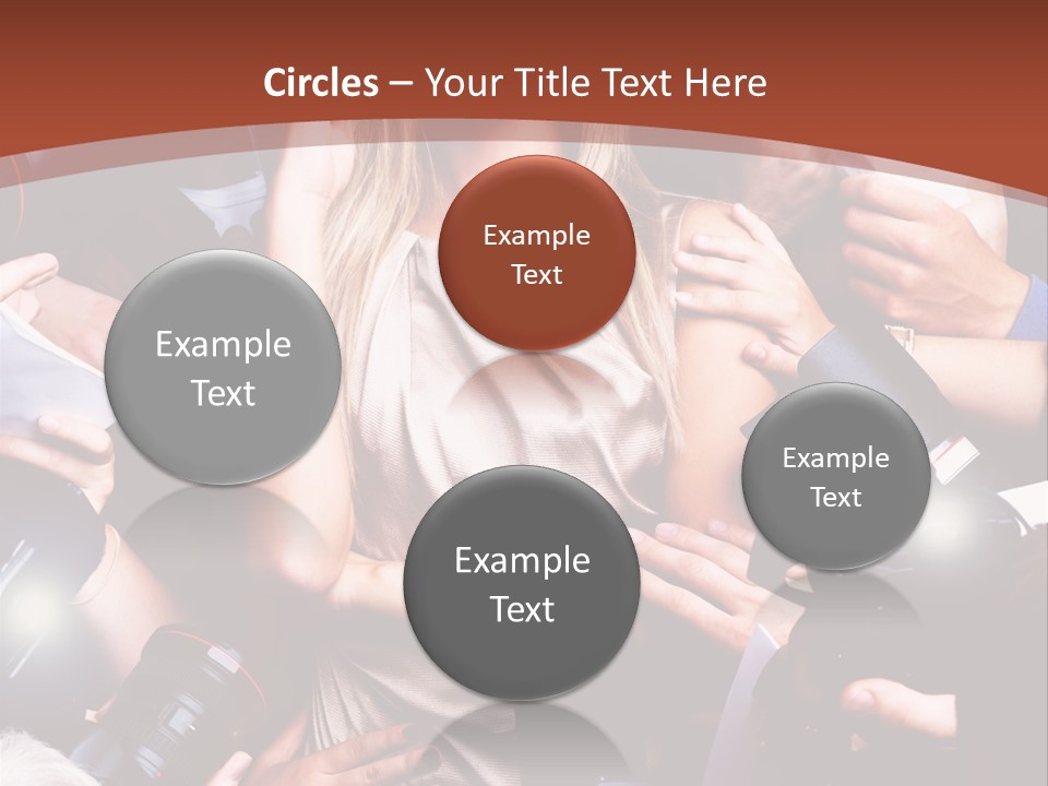 Woman People Photographer PowerPoint Template