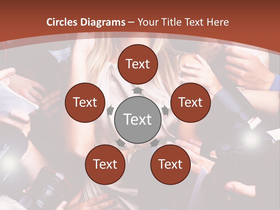 Woman People Photographer PowerPoint Template