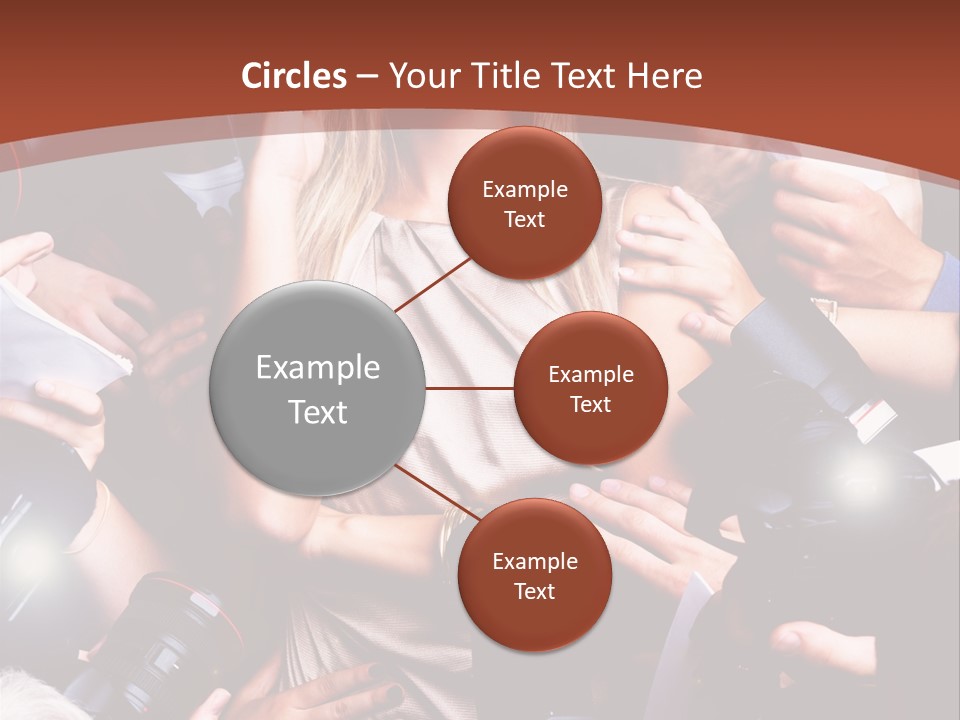 Woman People Photographer PowerPoint Template