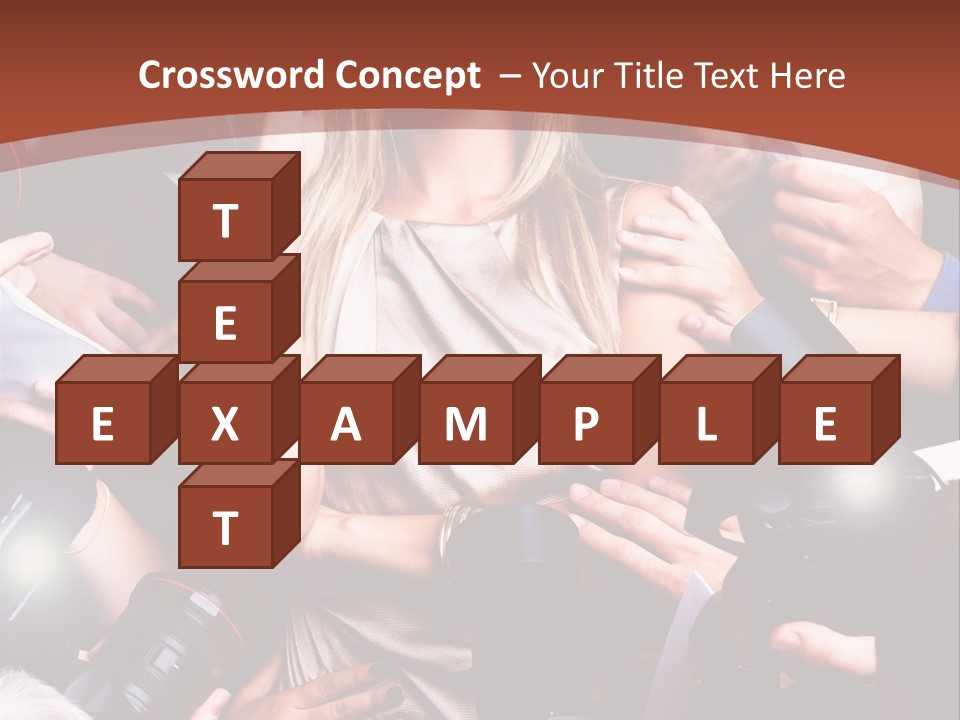 Woman People Photographer PowerPoint Template