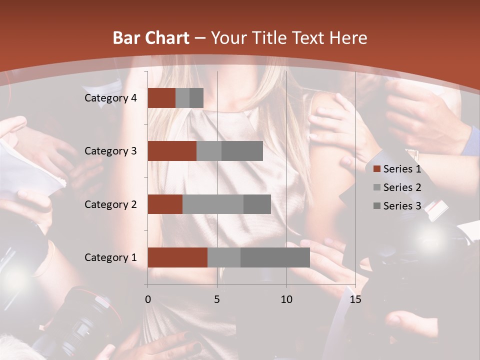 Woman People Photographer PowerPoint Template