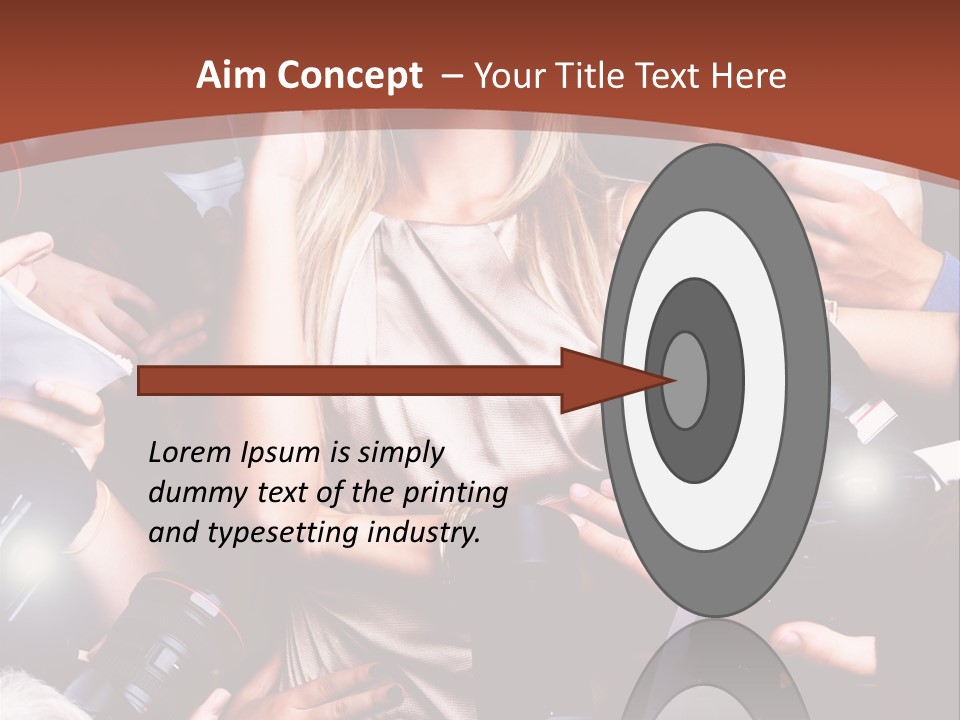 Woman People Photographer PowerPoint Template