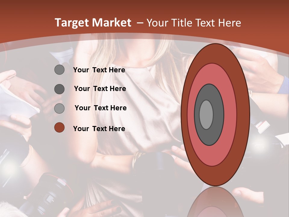 Woman People Photographer PowerPoint Template