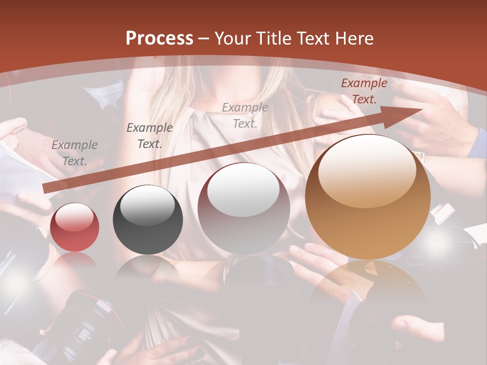 Woman People Photographer PowerPoint Template