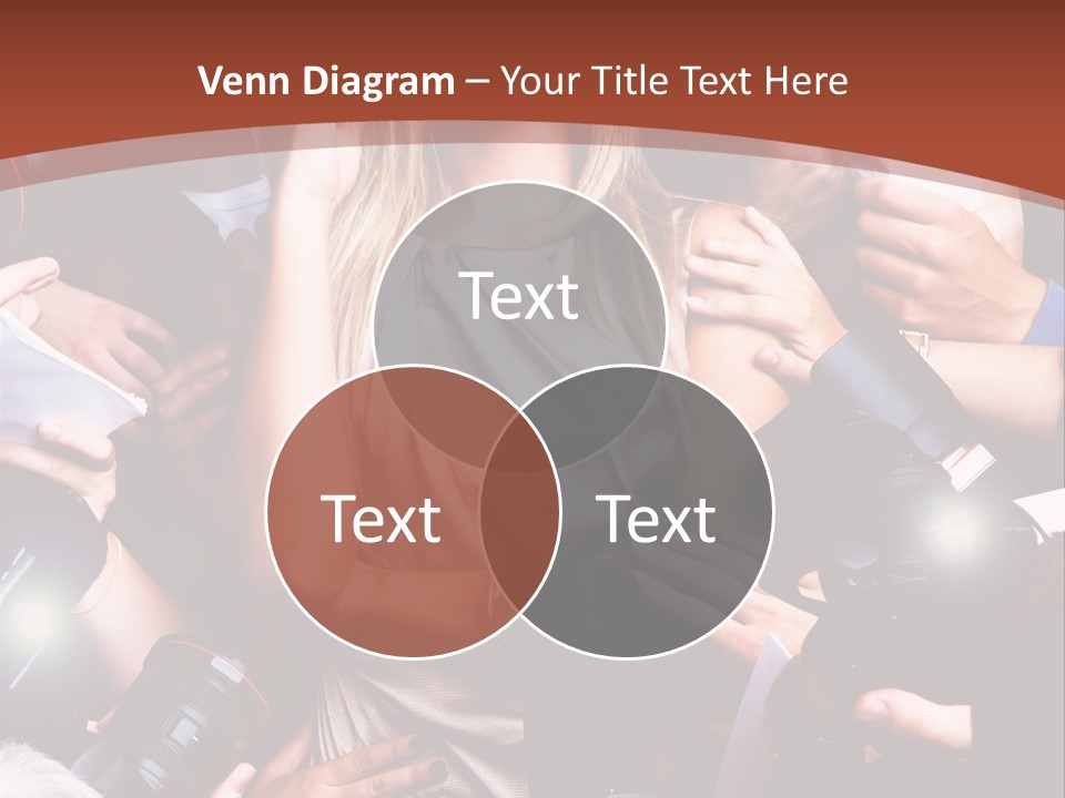 Woman People Photographer PowerPoint Template