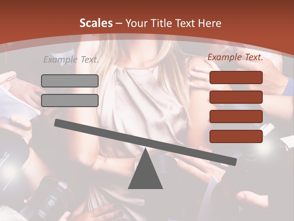 Woman People Photographer PowerPoint Template
