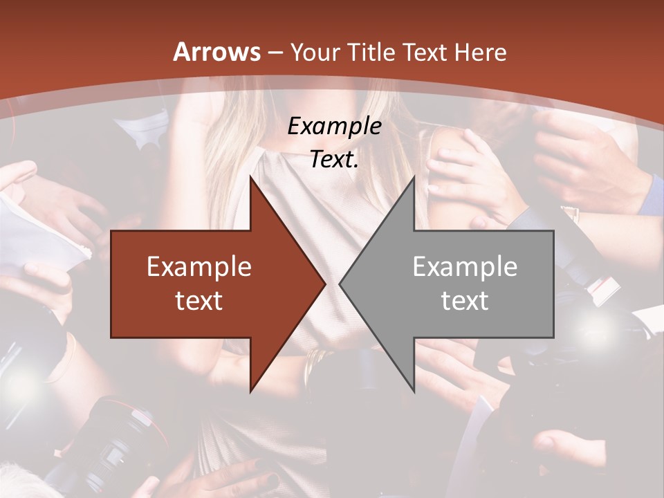 Woman People Photographer PowerPoint Template