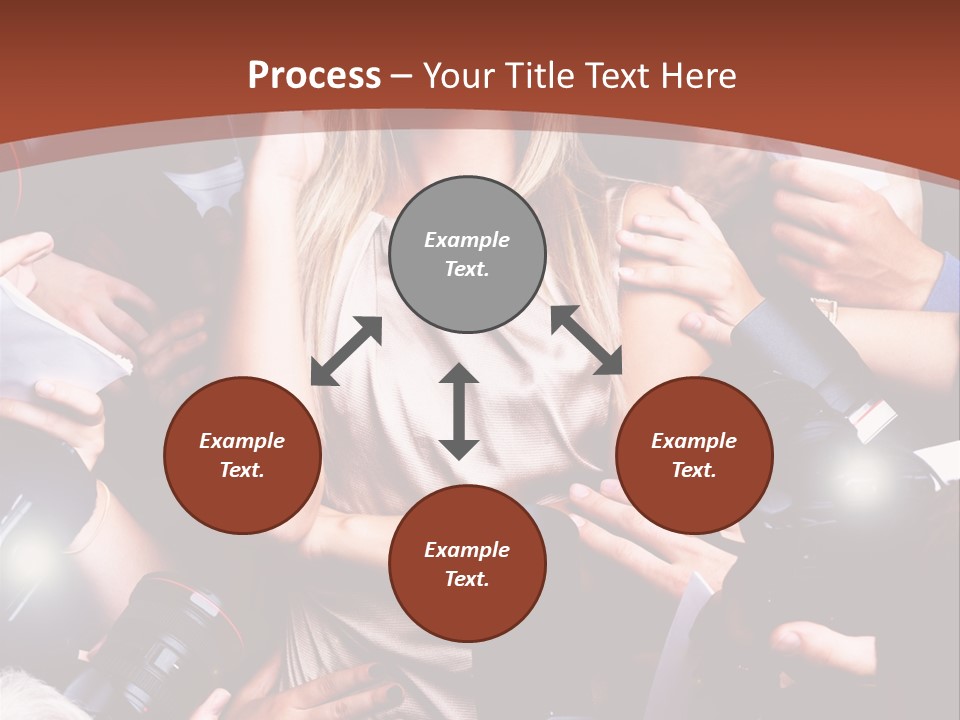 Woman People Photographer PowerPoint Template