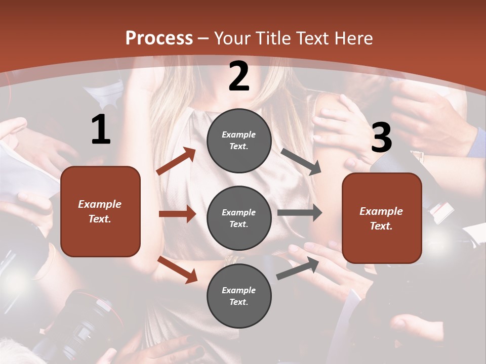 Woman People Photographer PowerPoint Template