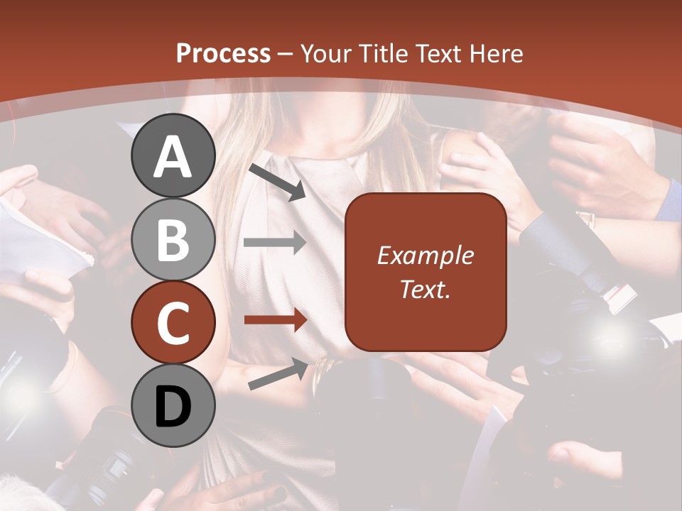 Woman People Photographer PowerPoint Template