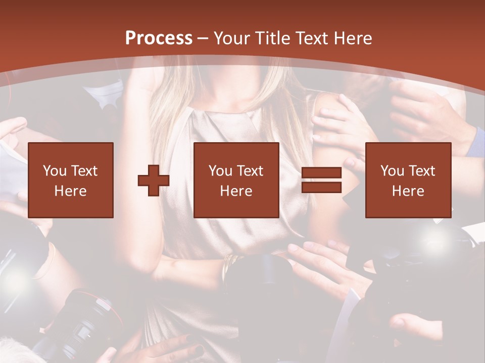 Woman People Photographer PowerPoint Template