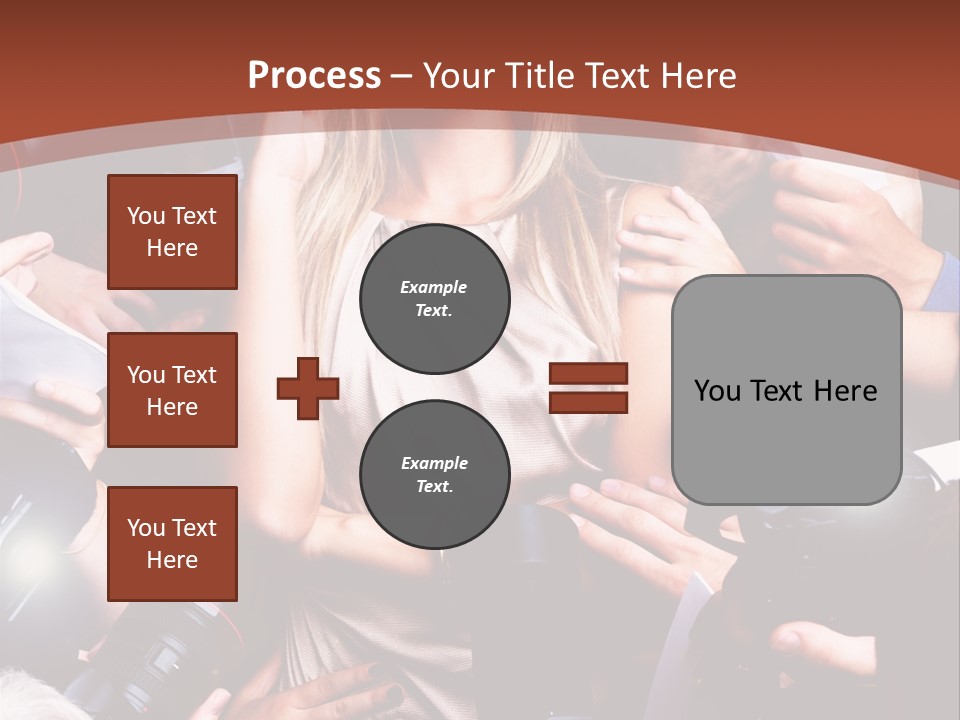 Woman People Photographer PowerPoint Template