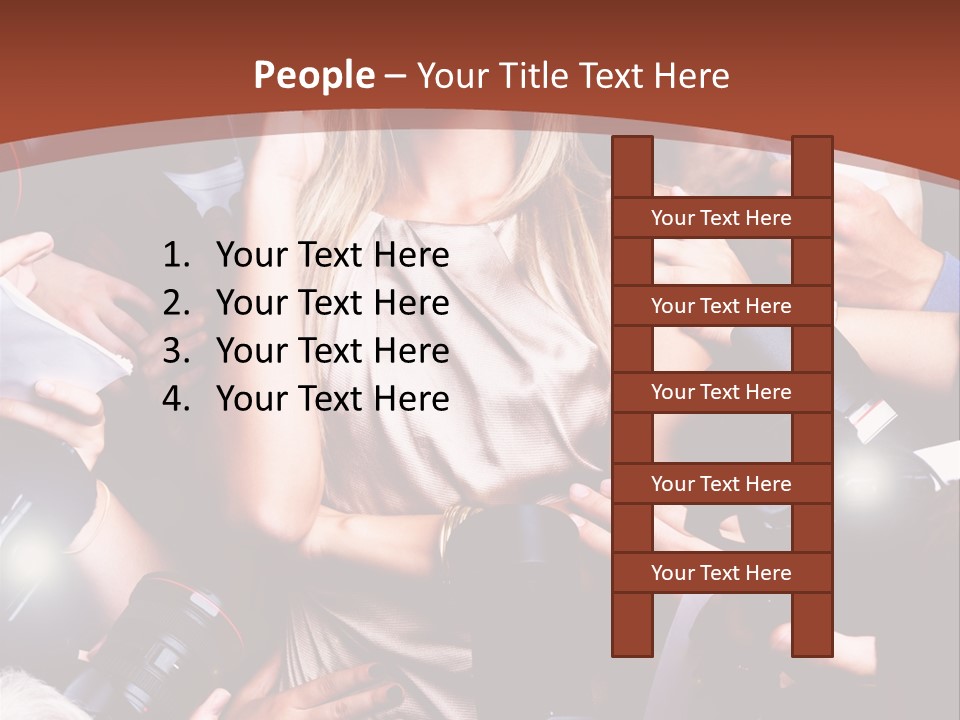 Woman People Photographer PowerPoint Template