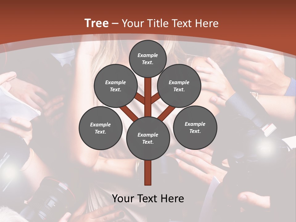 Woman People Photographer PowerPoint Template