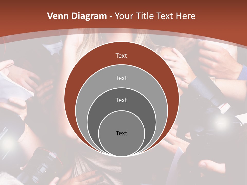 Woman People Photographer PowerPoint Template