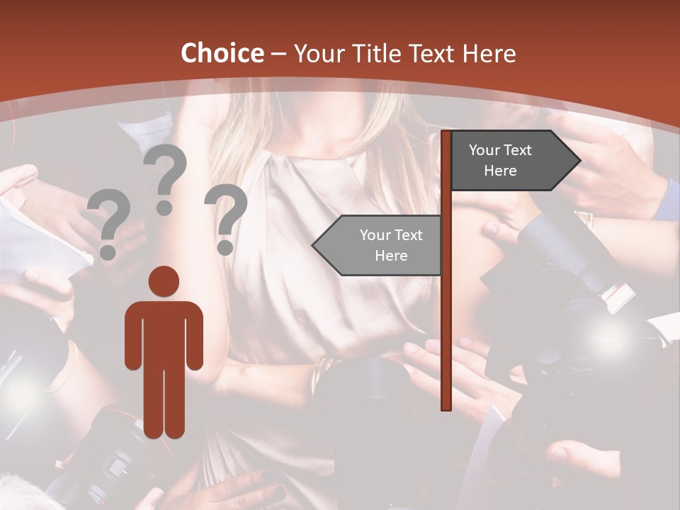 Woman People Photographer PowerPoint Template