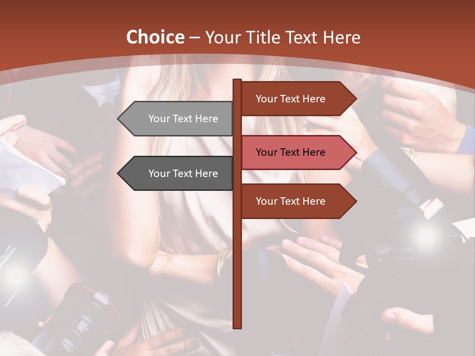 Woman People Photographer PowerPoint Template