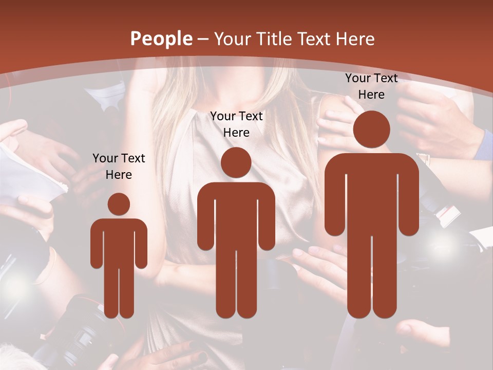 Woman People Photographer PowerPoint Template