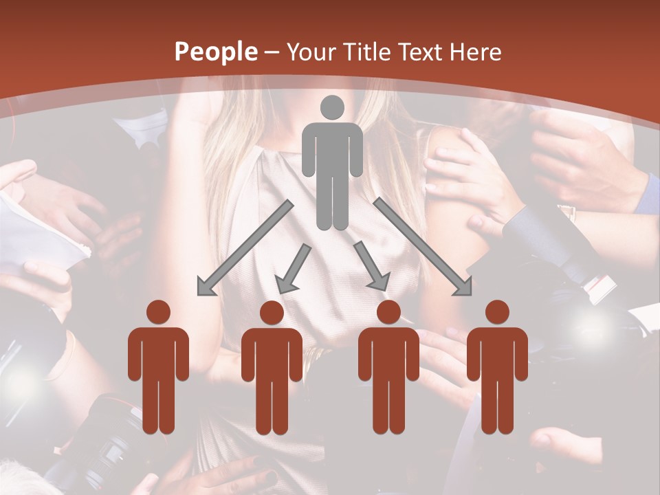 Woman People Photographer PowerPoint Template