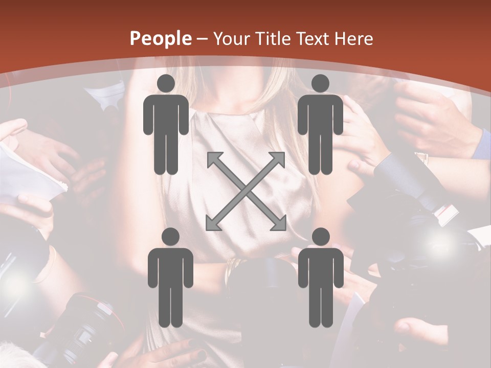 Woman People Photographer PowerPoint Template