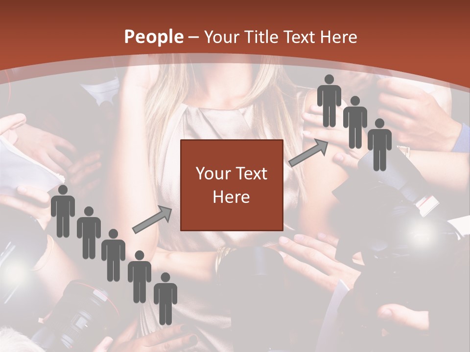 Woman People Photographer PowerPoint Template