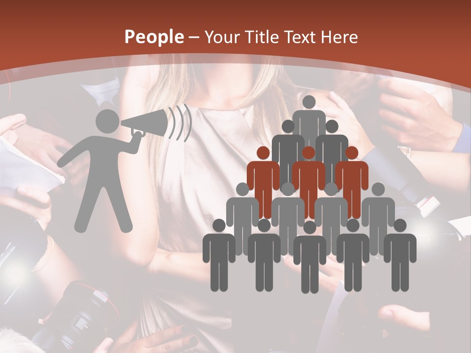 Woman People Photographer PowerPoint Template