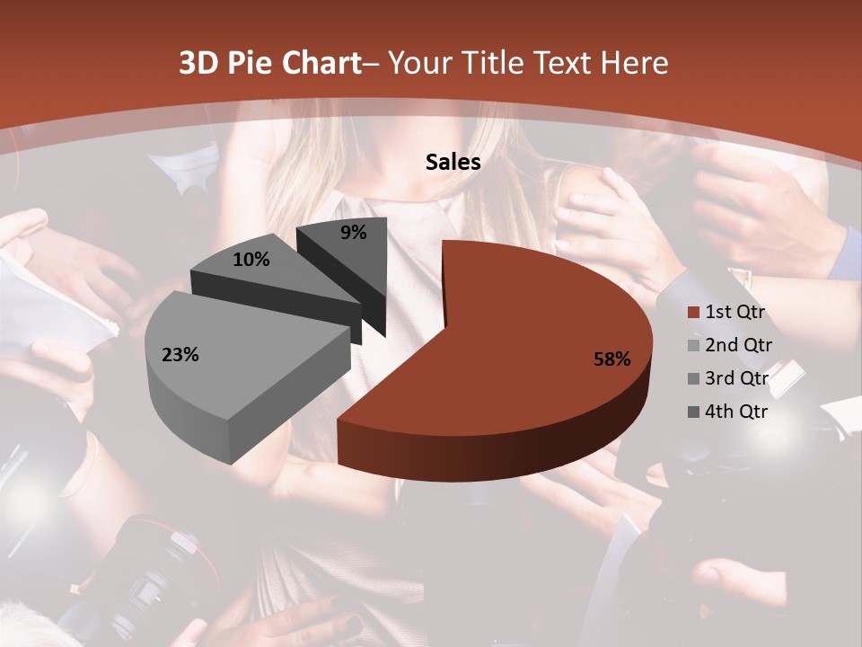 Woman People Photographer PowerPoint Template