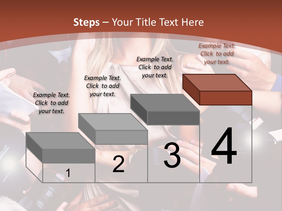 Woman People Photographer PowerPoint Template
