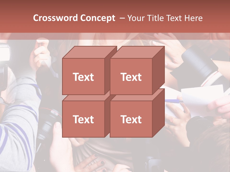 Caucasian Smiling Young PowerPoint Template