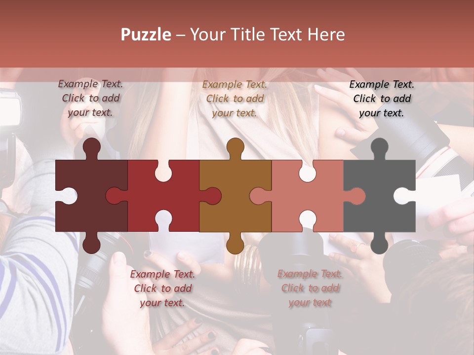 Caucasian Smiling Young PowerPoint Template