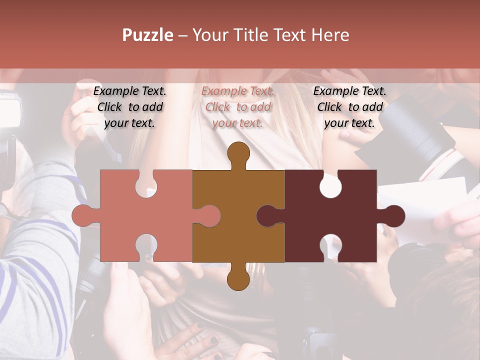 Caucasian Smiling Young PowerPoint Template