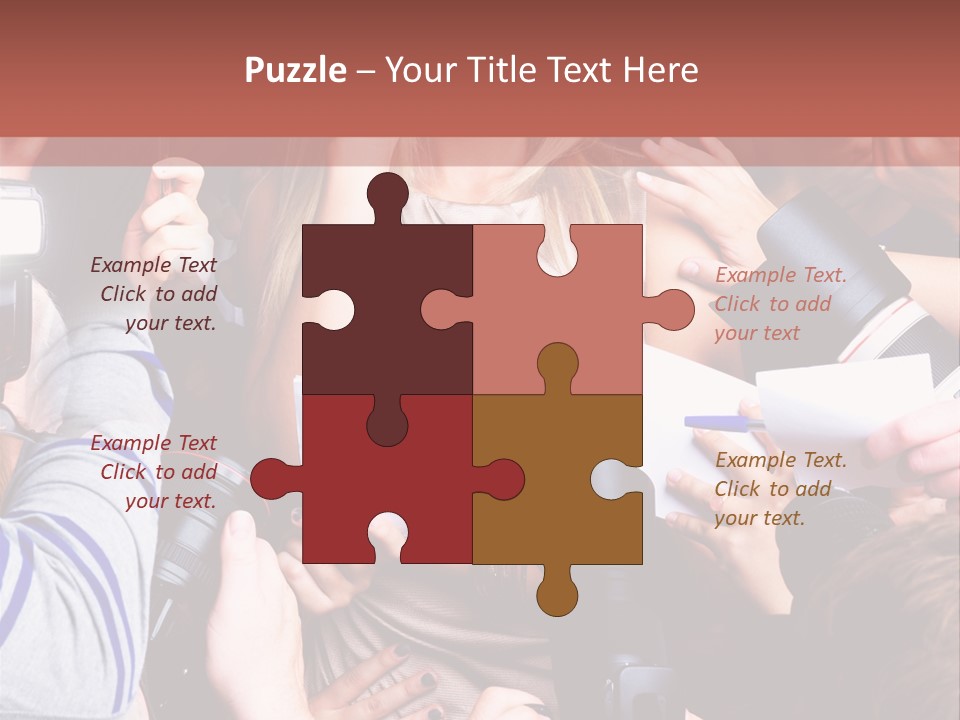 Caucasian Smiling Young PowerPoint Template