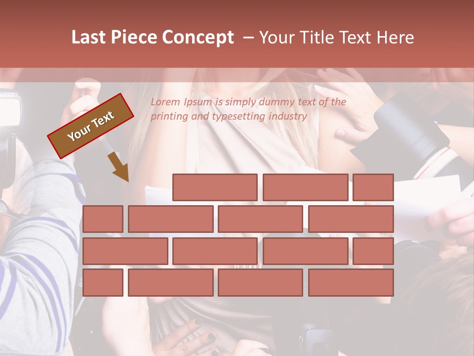 Caucasian Smiling Young PowerPoint Template