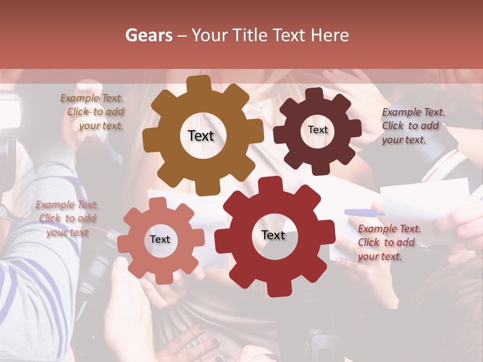 Caucasian Smiling Young PowerPoint Template