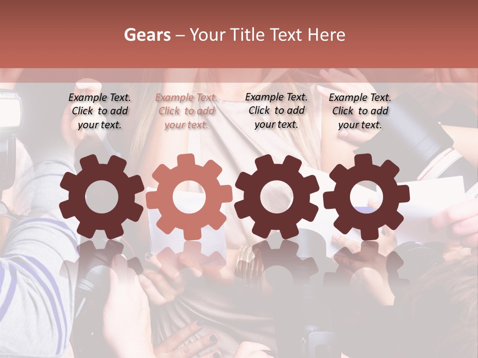 Caucasian Smiling Young PowerPoint Template