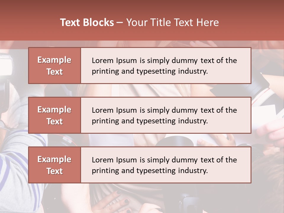 Caucasian Smiling Young PowerPoint Template