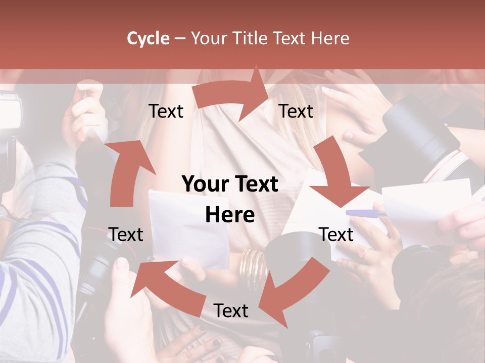 Caucasian Smiling Young PowerPoint Template